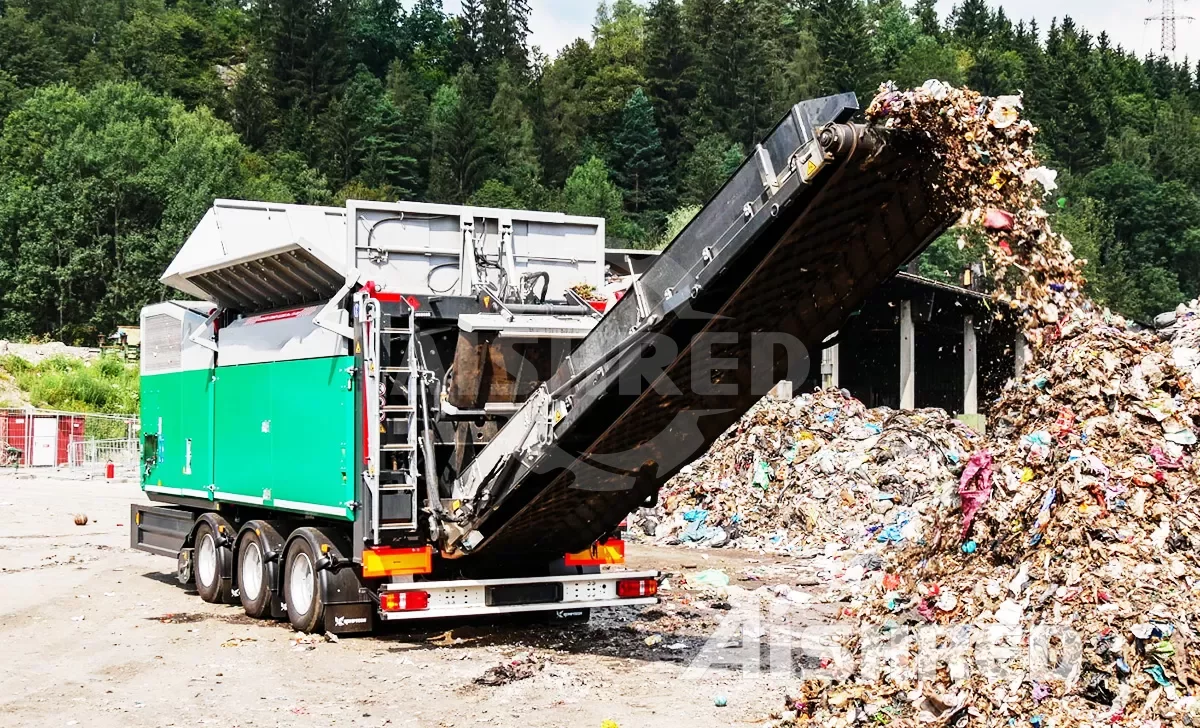 Mobil parçalayıcı maşın