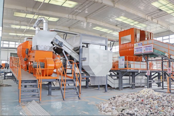 Çinin Henan şəhərində tekstil tullantılarının aradan qaldırılması üçün külək sifter