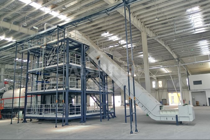 Çində litium batareyalarının təkrar emalı layihəsində istifadə olunan qapalı parçalama sistemi